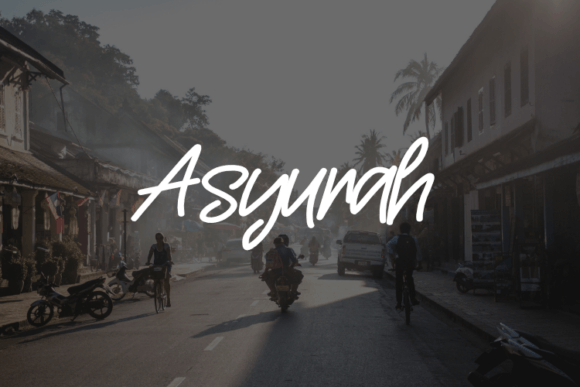 Asyurah: A Dynamic Script Font for Your Digital Canvas