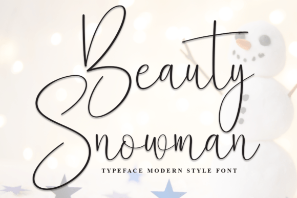 Beauty Snowman: A Playful Font for Editorial Warmth