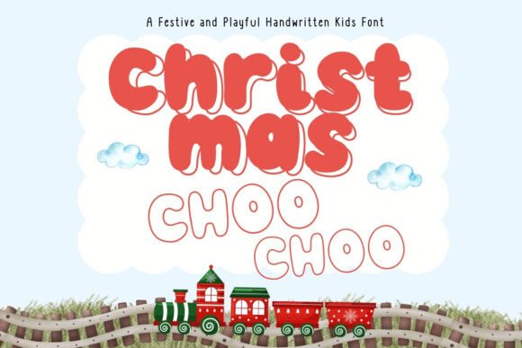 Christmas Choo Choo: A Festive Handwritten Font for Marketing Campaigns
