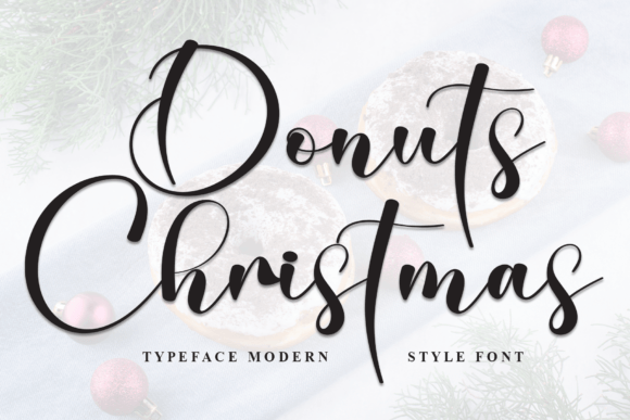 Donuts Christmas: A Script Typeface for Elegant Digital Branding