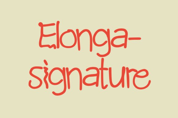 Elonga Signature: A Font Designed to Capture Casual Creativity