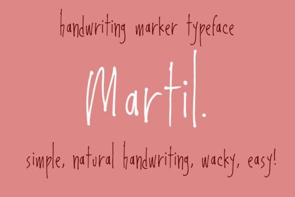 Exploring Martil: A Designer's Guide to This Handwritten Marker Font