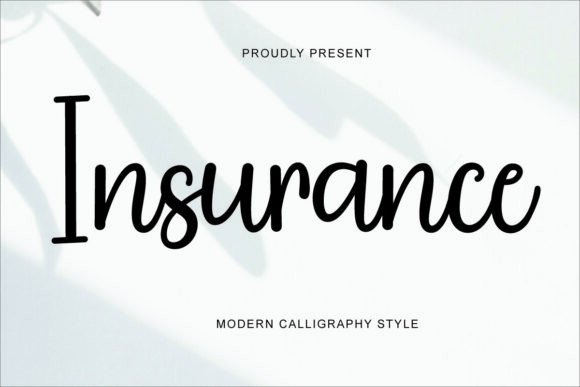 Insurance: A Script Font for Elegant Editorial Design