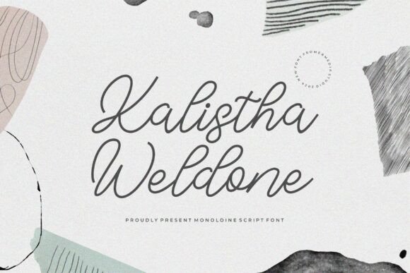 Kalistha Weldone: A Modern Script Font for Digital Branding