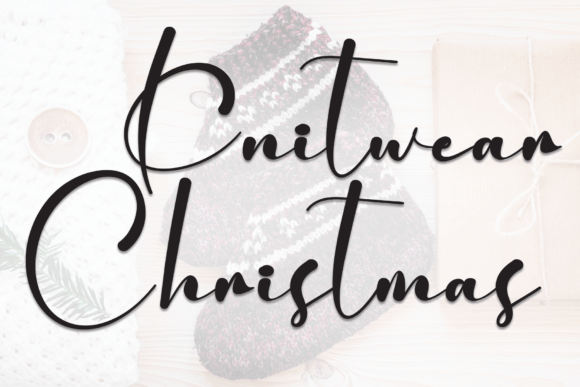 Knitwear Christmas: A Festive Font for Your Business Branding