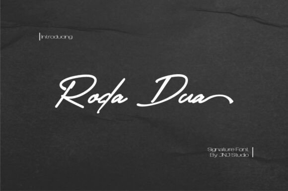 Roda Dua: A Signature Font for Creative Product Labels