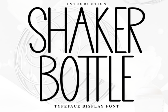 Shaker Bottle: The Craft-Friendly Handwritten Font