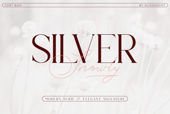 Silver Snowly: An Elegant Typeface for Makers