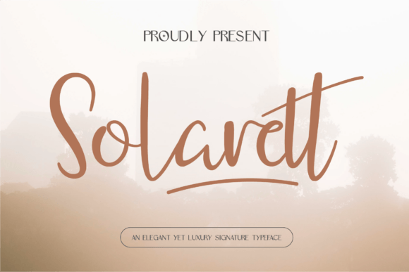 Solarett: A Signature Font for Elevated Digital Marketing