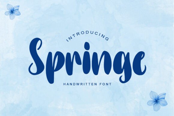 Springe: A Fresh Handwritten Font for Elegant Web Design