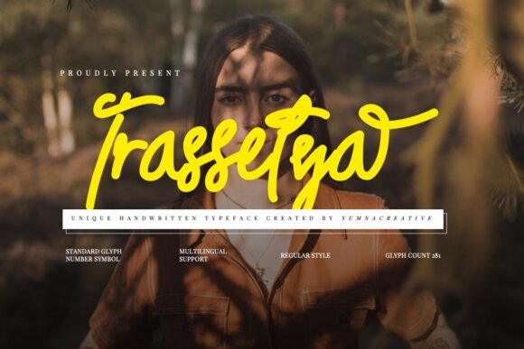 Trassetya: A Natural Script Font for Digital Brands