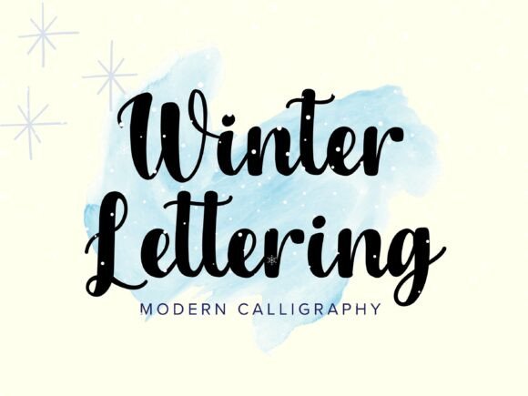 Winter Lettering: A Font That Adds Elegance to Your Brand