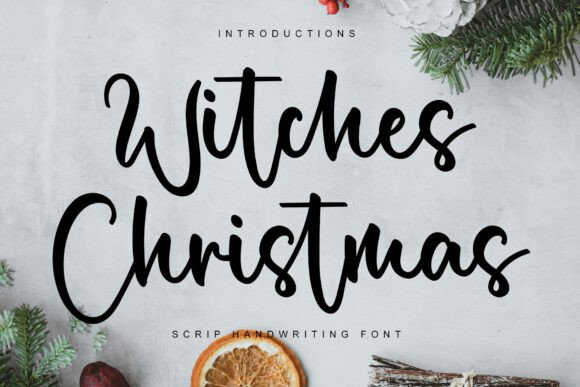 Witches Christmas: A Gentle Script Font for Editorial Mood